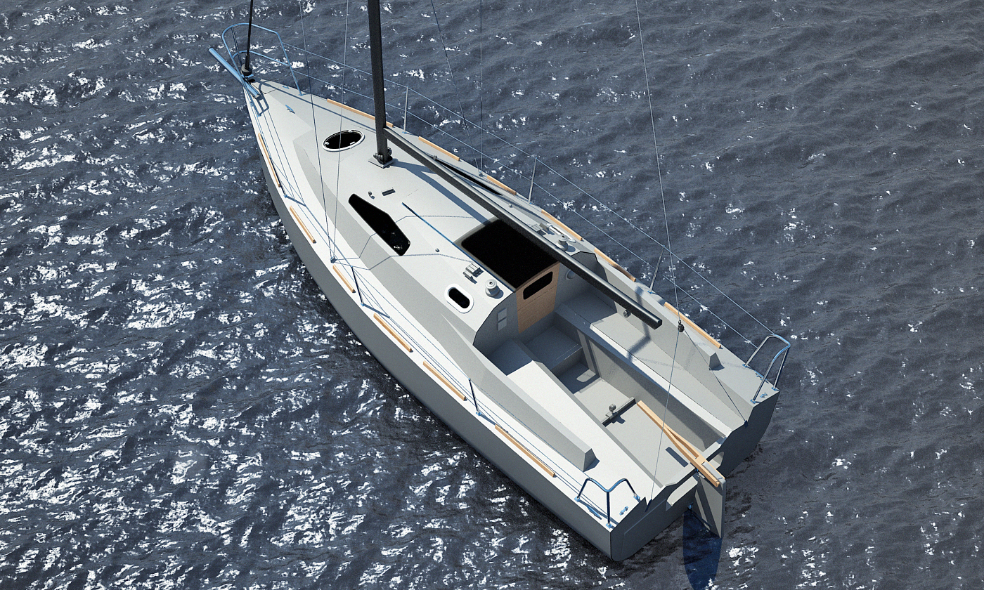 Hirundo 750 trailerable cruising sailboat small boat plans
