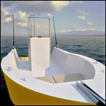 wooden boat open planing outboard engine plywood plans