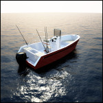 fast planing boat wooden outboard