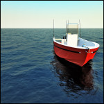 fast planing fisherman boat open