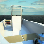 fast planing fisherman boat open
