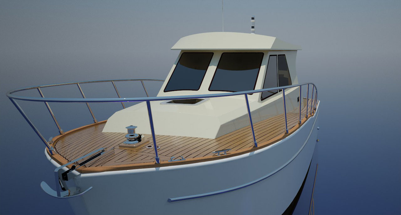 motorboat plans inboard lobsterboat