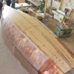 modern wooden sailboat radius chine plywood