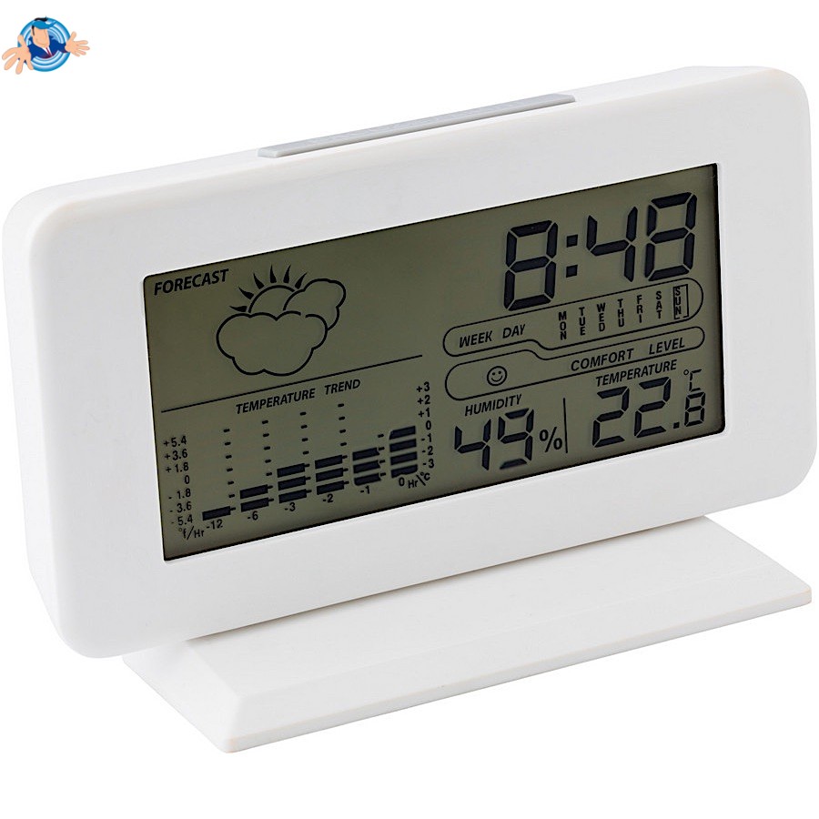 TERMOMETRO DIGITALE WIRELESS CON STAZIONE METEO Visualizza temperatura e umidità 8000071536110